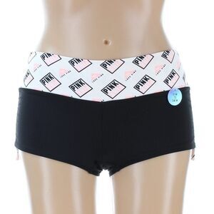 NWT Victoria's Secret PINK Gym to Swim Logo Waistband Boy Shorts